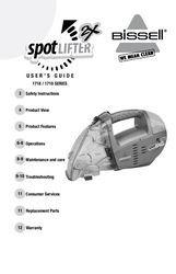 Bissell Spot Lifter 2X 1718 1719 Owner's Manual