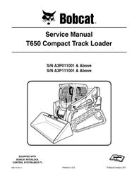 Bobcat T650 Workshop Repair Service Manual