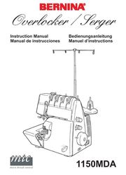 Bernina 1150MDA Overlocker Serger Owner's User's Instruction Manual