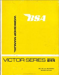 BSA Victor series Model B44 workshop manual