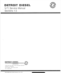 Detroit Diesel Series V71 Service Manual 8V-71TA 6V-71TA Engine Workshop