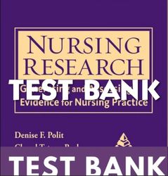 Test Bank Nursing Research Generating and Assessing Evidence for Nursing 11th Ed