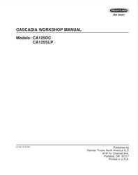 Freightliner Cascadia CA125 Semi-Truck Tractor-Trailer Service Manual