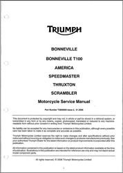 Haynes Service Manual Bonneville T100 Speedmaster America Thruxtons
