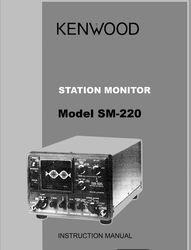 kenwood station monitor model sm-220 instruction manual