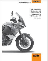 KTM 1190 Adventure 2014 Factory Service Repair Manual 3206189en
