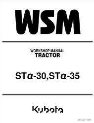 KUBOTA ST30 ST35 TRACTOR WORKSHOP MANUAL
