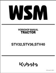 Kubota STV32, STV36 , STV40 traktore workshop manual