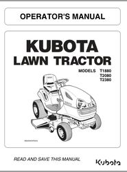Kubota T1880,T2080,T2380 Operator's Repair Manual