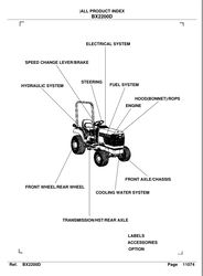 Kubota BX2230D Exploded-Diagrams 2230 Tractor Illustrated Parts Manual