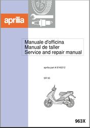 Aprilia Sr 50 Atelier Service and repair manual
