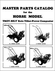 master parts horse model Troy-Bilt Horse Roto Tiller-Power Composter 1988
