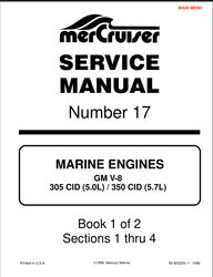 Mercury Mercruiser Marine Engines GM V-8 305 & 350 Service Manual 17