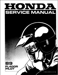 Honda Pilot FL400R Repair Shop Manual 1989