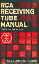 RCA RECEIVING TUBE MANUAL RC-21 1961