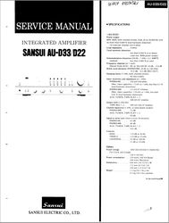SANSUI AU-D33 AU-D22 Service Manual