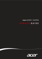 Service Manual for Acer Aspire V3-571 & V3-571G Notebook Laptop