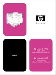 Service Manual for HP Printer Hewlett Packard LaserJet 4200 & 4300 Series