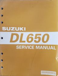 SUZUKI DL650 V - STORM 2004 SERVICE SHOP MANUAL