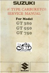 Suzuki GT380 GT550 GT750 Workshop Service Manual