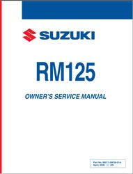 SUZUKI RM125 RM 125 Motocross Owners Workshop Service Repair Manual