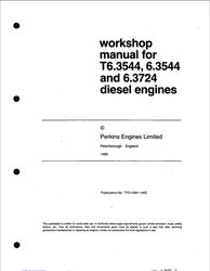 Massey Ferguson Perkins T6.3544, 6.3544 6.3724 Diesel Engine Service Manual