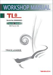 Takeuchi TL8 workshop Track loader manual