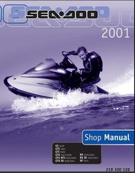 2001 SeaDoo GS, GTS, GTI, GTX, GTX RFI, GTX DI, RX, RX DI, XP Shop Manual