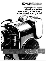 Kohler K Series K90 K91 K141 K161 K181 K241 K301 K321 Engine Service Manual