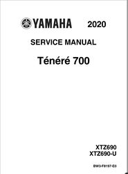 Yamaha TENERE 700 Workshop Manual 2020 2021 Service Shop XTZ690