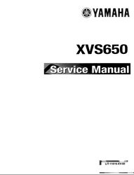 YAMAHA XVS650 Service Repair Manual