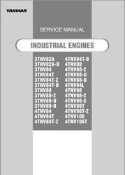 Yanmar 3TNV84T Diesel Engine Service Manual