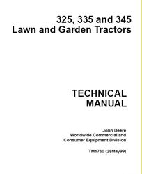 John Deere 325, 335 & 345 Lawn & Garden Technical Manual TM-1760 Computer
