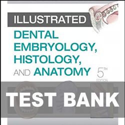 Test Bank Illustrated Dental Embryology Histology and Anatomy 5th Edition