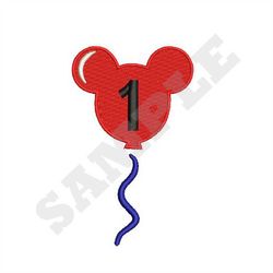 mickey mouse balloon machine embroidery design