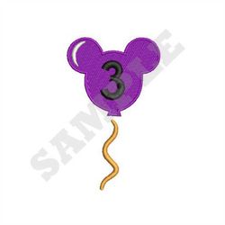 Mickey Mouse Balloon Machine Embroidery Design