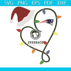 Christmas And New England Patriots Svg, Sport Svg, Christmas Svg, England Patriots Svg, New England Svg, Patriots Svg, P