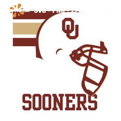 Oklahoma Sooners Helmet Svg, Sport Svg, Helmet Svg, Stripe Svg, Oklahoma Sooners Svg, Sooners Svg, Sooners Logo, Oklahom