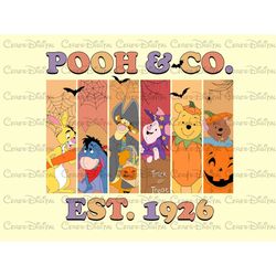 spooky pooh bear co est 1926 png, pooh bear halloween png, spooky honey bear png, honey bear halloween, instant download