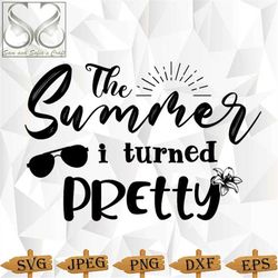The Summer I Turned Pretty Svg Png | Summer Svg | Cut file for Cricut