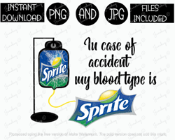 In Case Of Accident Png Blood Type Png Sprite Png Soda Tshirt Tumbler Mug Etc Sublimation Iron On PNG & JPG Files