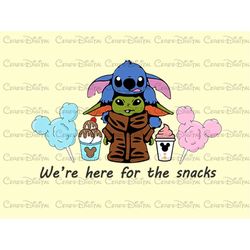 We're here for the snacks PNG, Cute Character Png, Digital Clipart, Best Day Ever Png, Birthday Png png cut file clipart
