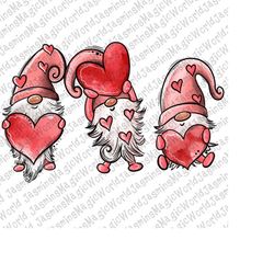 Valentine's Day Gnomes, Valentine's Day Gnome Png Design,Valentine Sublimation,Sublimation Designs Download, Valentine G