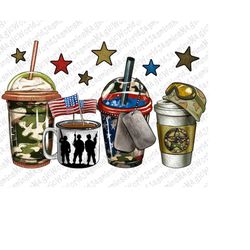 Army Coffee Cups Png Sublimation Design, Army Coffee Cups Png, Camouflage Coffe Cups Png, Veteran Coffee Cups Png,Proud