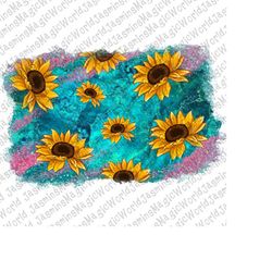 sunflower and turquoise stone background,brush strokes,sunflower brush strokes,turquoise brush strokes,