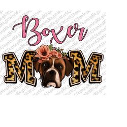 Boxer Mom PNG,2 png file , instant download, Sublimation Graphics, Clipart