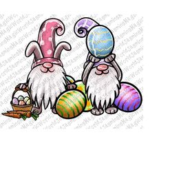 Easter Bunny Gnomes PNG Bunny Gnome Sublimation Download Easter Gnomes Digital File