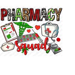 Pharmacy squad Christmas png sublimate design download, Pharmacy squad png, Christmas png, medicine png, sublimate desig