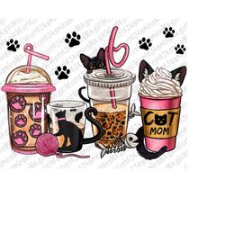 Cat Mom Coffee Cups Png Sublimation Design, Cat Mom Coffee Cups Png, Coffee Cup Png, Cat Mom Png, Leopard Coffee Cup, Di