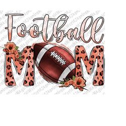 leopard football mom sublimation design,western football mom,leopard mom,sport mom sublimation,digital download,western